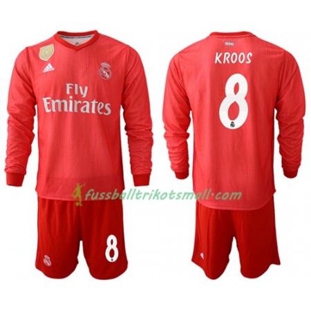 Fußballtrikots Real Madrid Kroos 8 Kinder 2018-2019 Langarm Ausweichtrikot kaufen